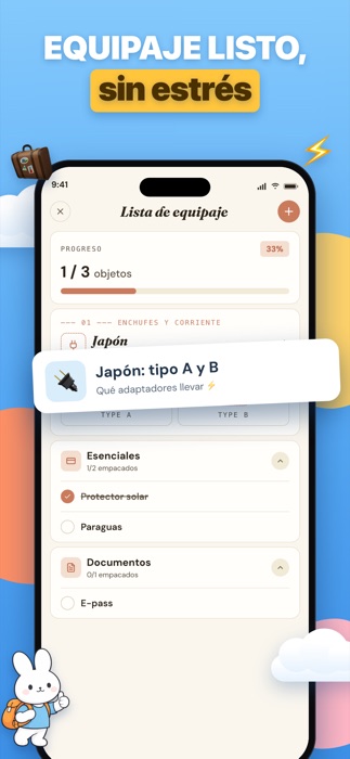 ChillTrip — Listas de equipaje inteligentes